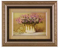渡辺やすし「12ヶ月の花風水画」2月 すみれ