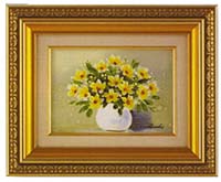 渡辺やすし「12ヶ月の花風水画」3月 やまぶき