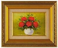 渡辺やすし「12ヶ月の花風水画」5月 カーネーション