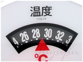 熱中症対策グッズ掛型熱中症計目盛2