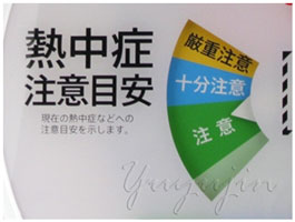 熱中症対策グッズ掛型熱中症計目盛3
