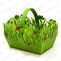 子供部屋整理かご草むらフェルト4