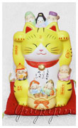 彩絵七福神招き猫ネコ雑貨6