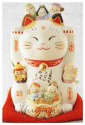 彩絵七福神招き猫ネコ雑貨12
