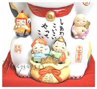 彩絵七福神招き猫ネコ雑貨20