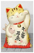 彩絵千客万来招き猫ネコ雑貨2