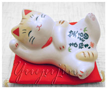 彩絵笑福招き猫ネコ雑貨2