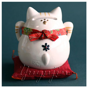 鈴招き猫バンク貯金箱雑貨トラ2